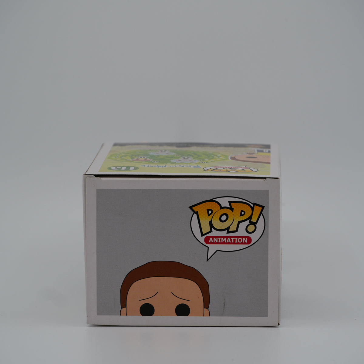 Funko Pop! Morty #113 - Rick and Morty - top of the exact boxed item