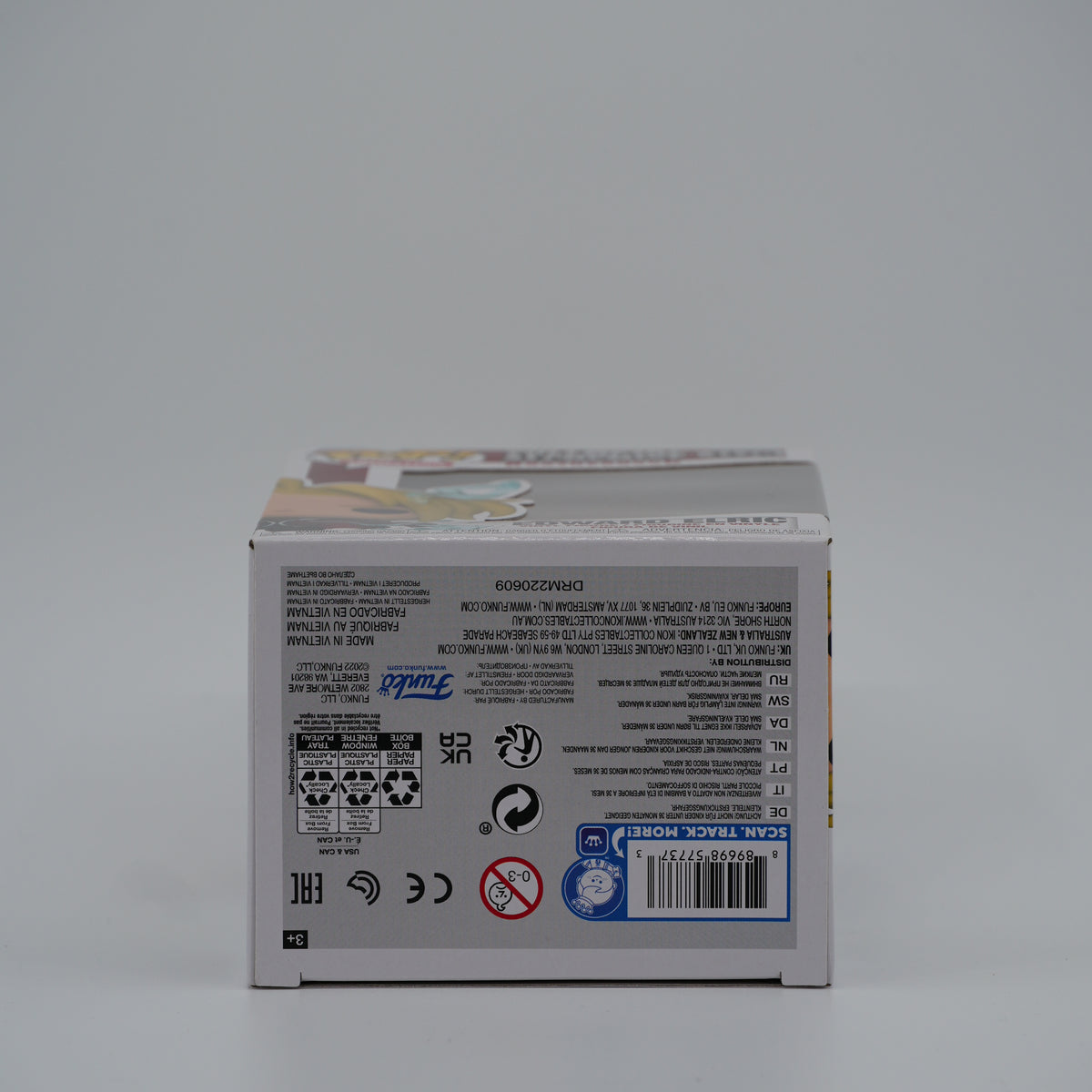 Funko Pop! Edward Elric #1176 - Fullmetal Alchemist: Brotherhood - bottom of the exact boxed item