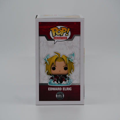 Funko Pop! Edward Elric #1176 - Fullmetal Alchemist: Brotherhood - illustrated side of the exact boxed item