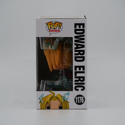 Funko Pop! Edward Elric #1176 - Fullmetal Alchemist: Brotherhood - window side of the exact boxed item