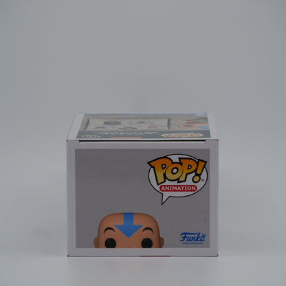 Funko Pop! Floating Aang #1439 - Avatar: The Last Airbender | Amazon exclusive; Glow in the Dark - top of the exact boxed item