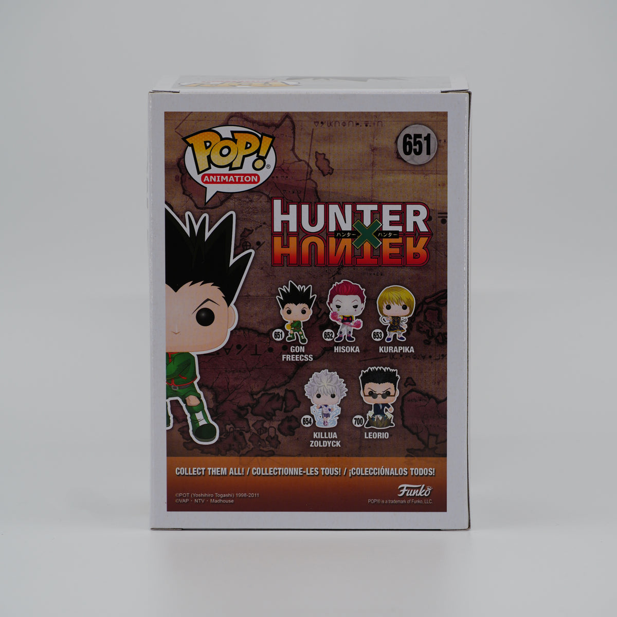 Funko Pop! Gon Freecss #651 - Hunter x Hunter - back of the exact boxed item