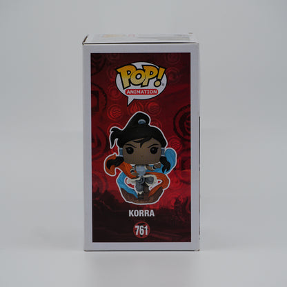Funko Pop! Korra #761 - The Legend of Korra - illustrated side of the exact boxed item