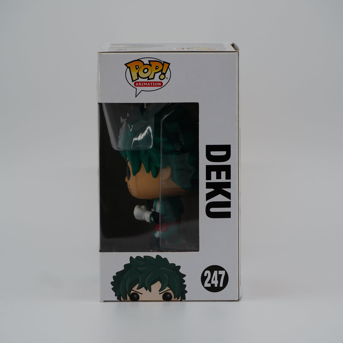 Funko Pop! Deku #247 - My Hero Academia - window side of the exact boxed item