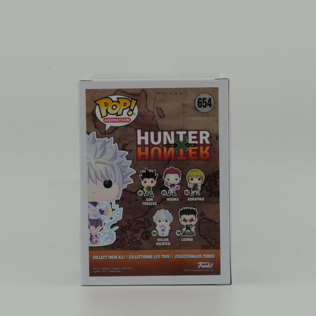 Killua Zoldyck #654, actual item, back view