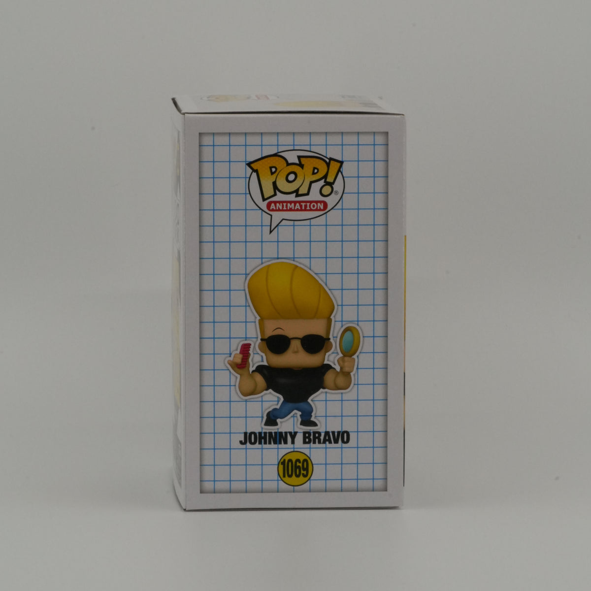 Johnny Bravo #1069, actual item, illustrated side view