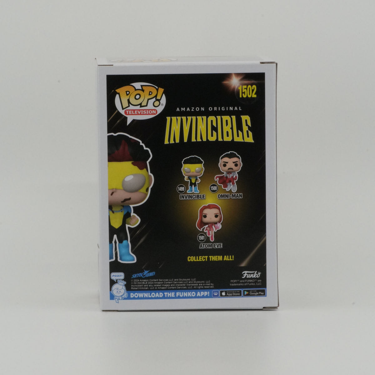 Invincible #1502, actual item, back view