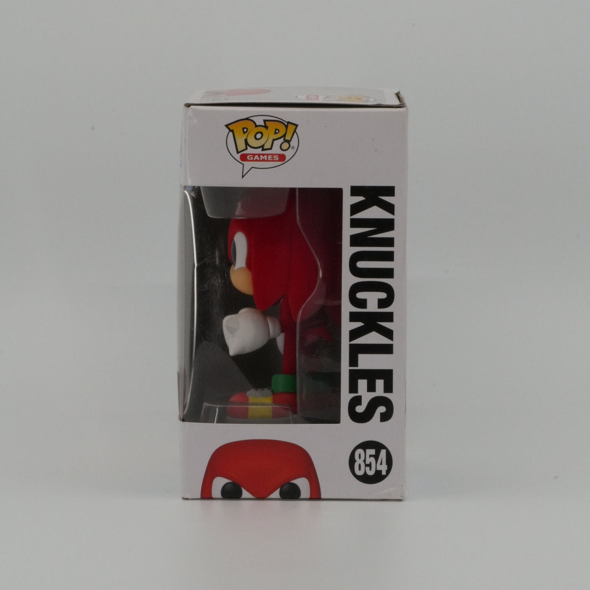 Knuckles #854, actual item, window side view