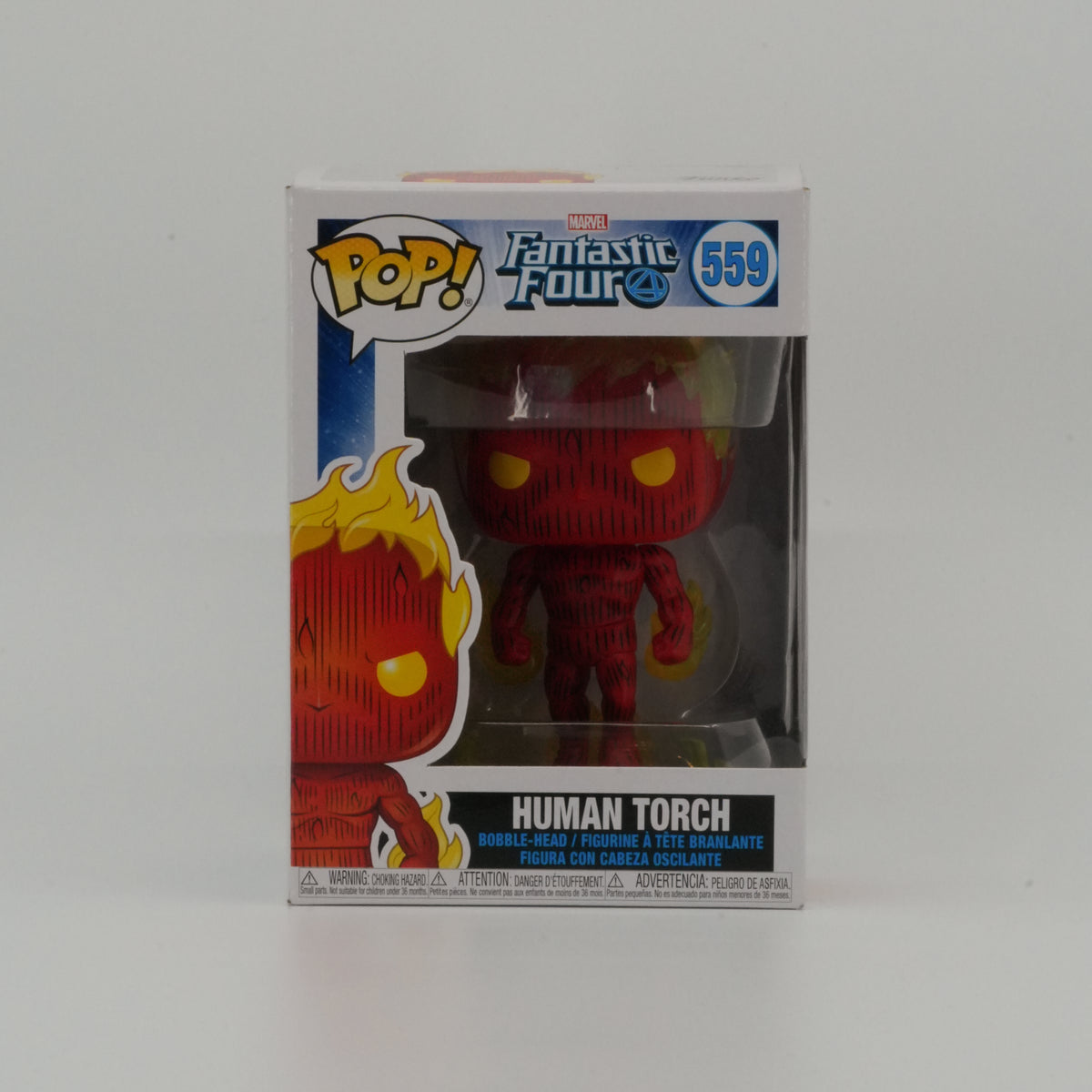 Human Torch #559, actual item, front view