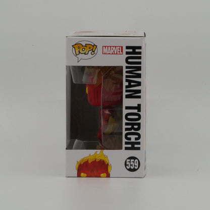 Human Torch #559, actual item, window side view