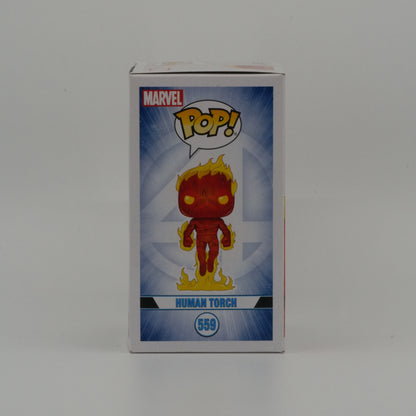 Human Torch #559, actual item, illustrated side view
