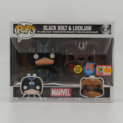 Black Bolt & Lockjaw, actual item, front view