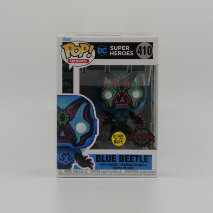 Blue Beetle #410, actual item, front view