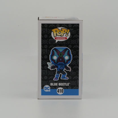 Blue Beetle #410, actual item, illustrated side view