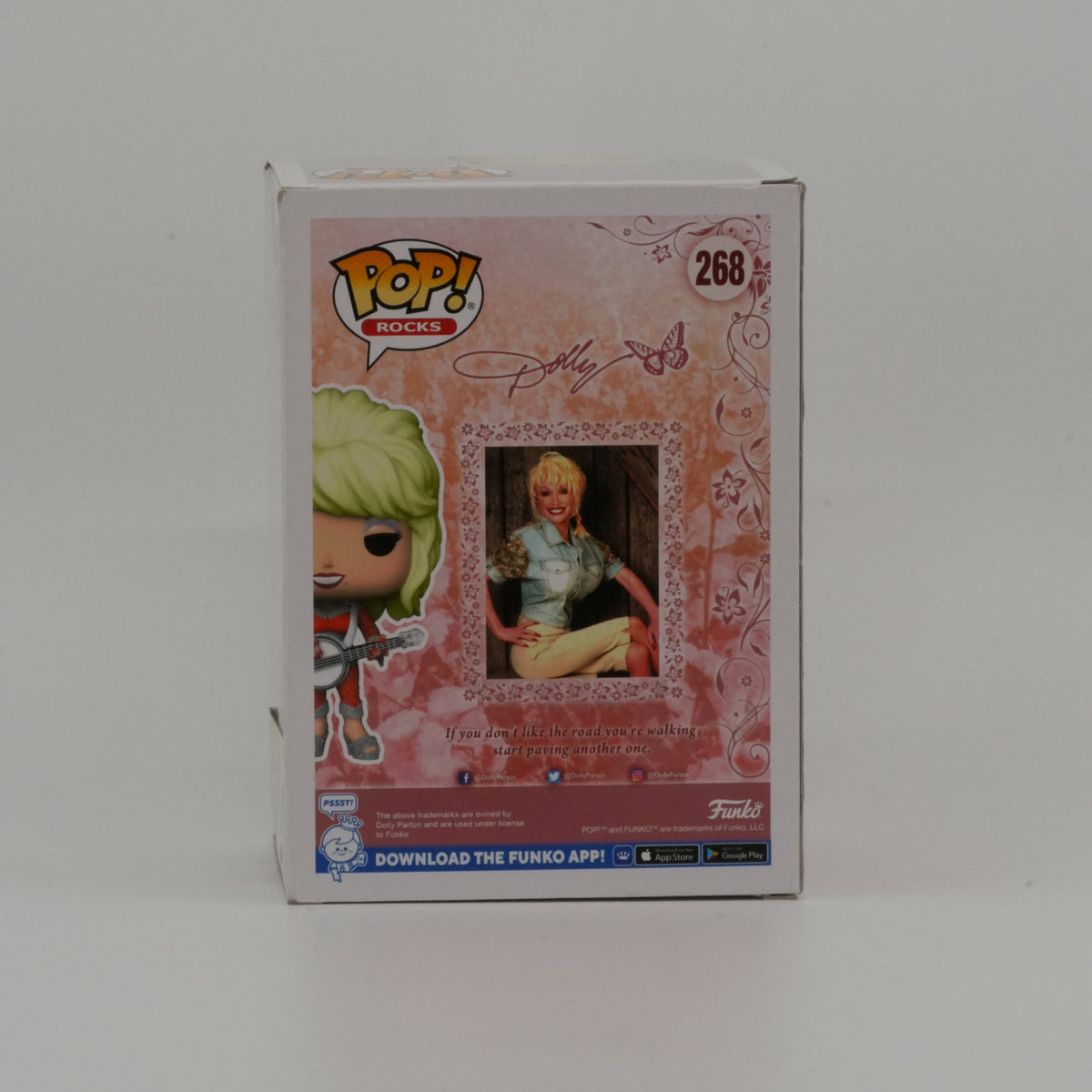 Dolly Parton #268, actual item, back view