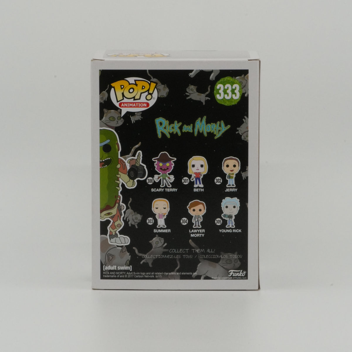 Pickle Rick #333, actual item, back view