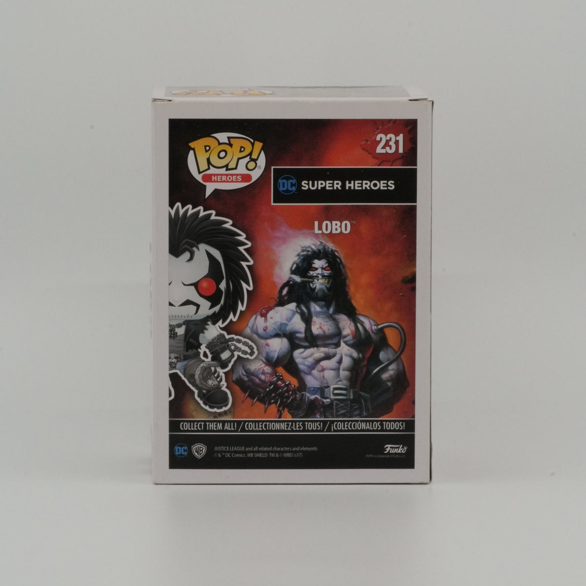 Lobo (Bloody) #231, actual item, back view