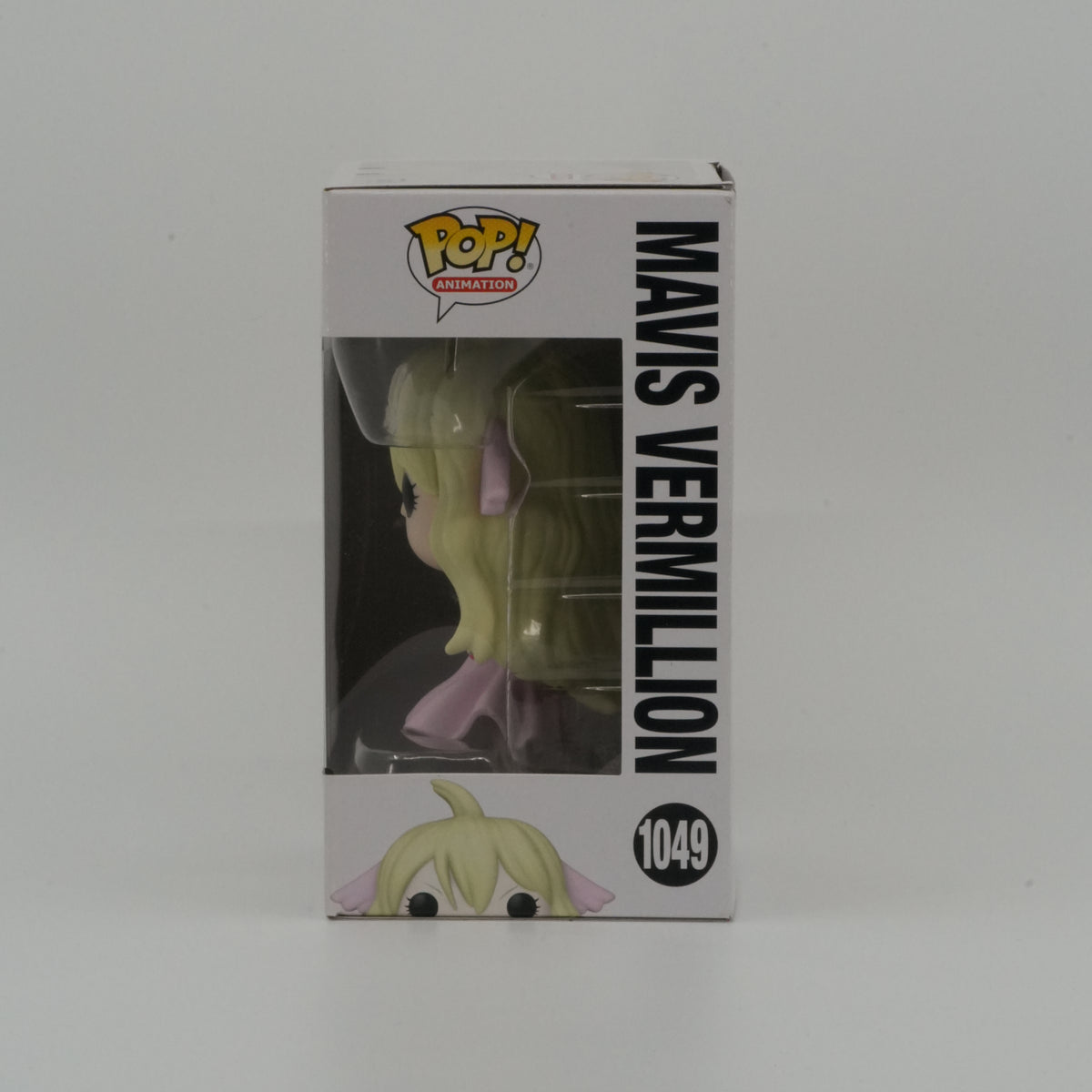 Mavis Vermillion #1049, actual item, window side view