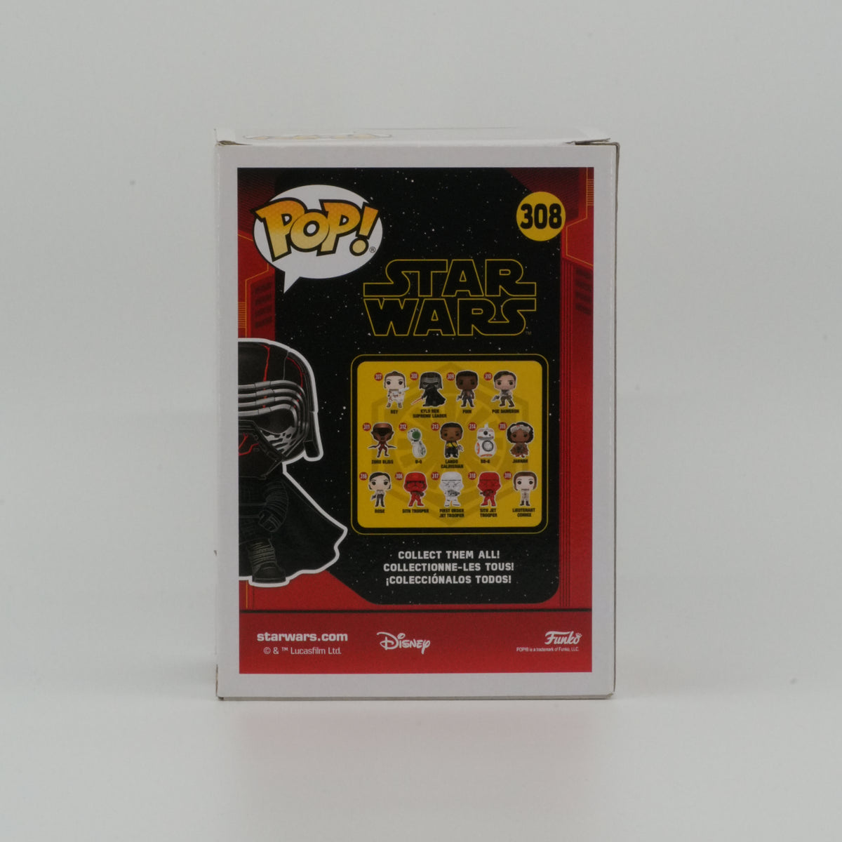 Kylo Ren (Supreme Leader) #308, actual item, back view