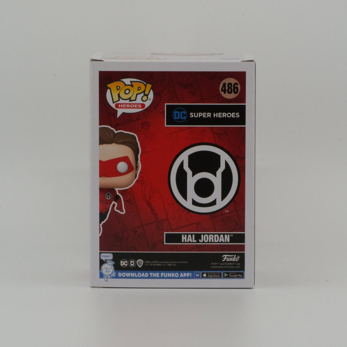 Hal Jordan (Red Lantern) #486, actual item, back view