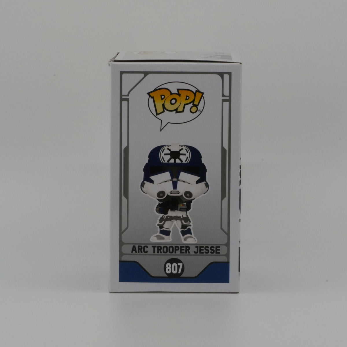 Arc Trooper Jesse #807, actual item, illustrated side view