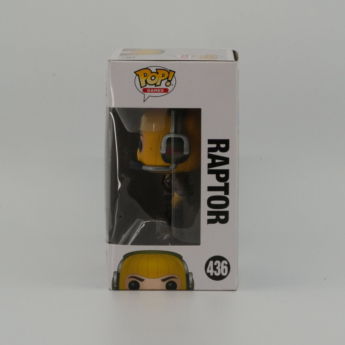 Raptor #436, actual item, window side view