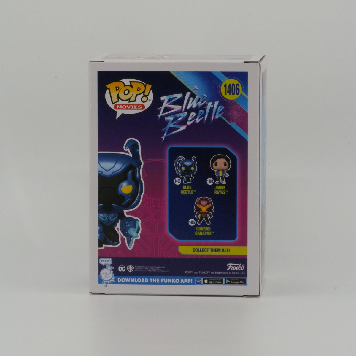 Blue Beetle #1406, actual item, back view