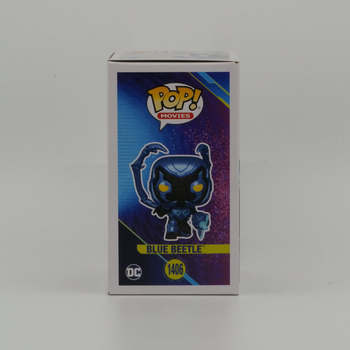 Blue Beetle #1406, actual item, illustrated side view