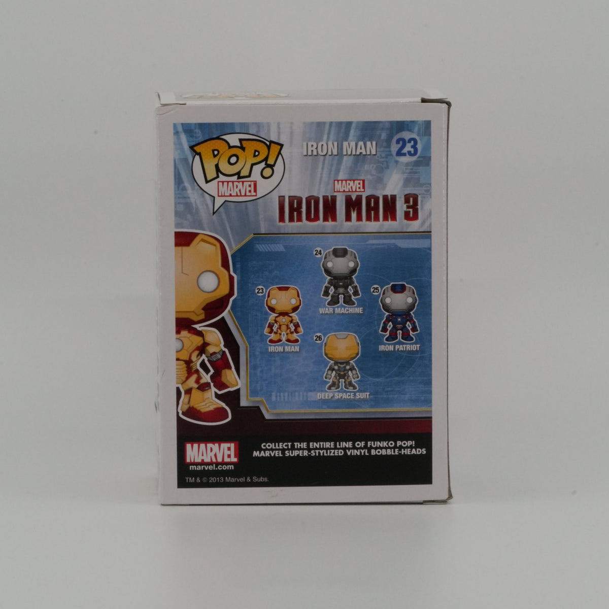 Iron Man #23, actual item, back view