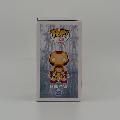 Iron Man #23, actual item, illustrated side view