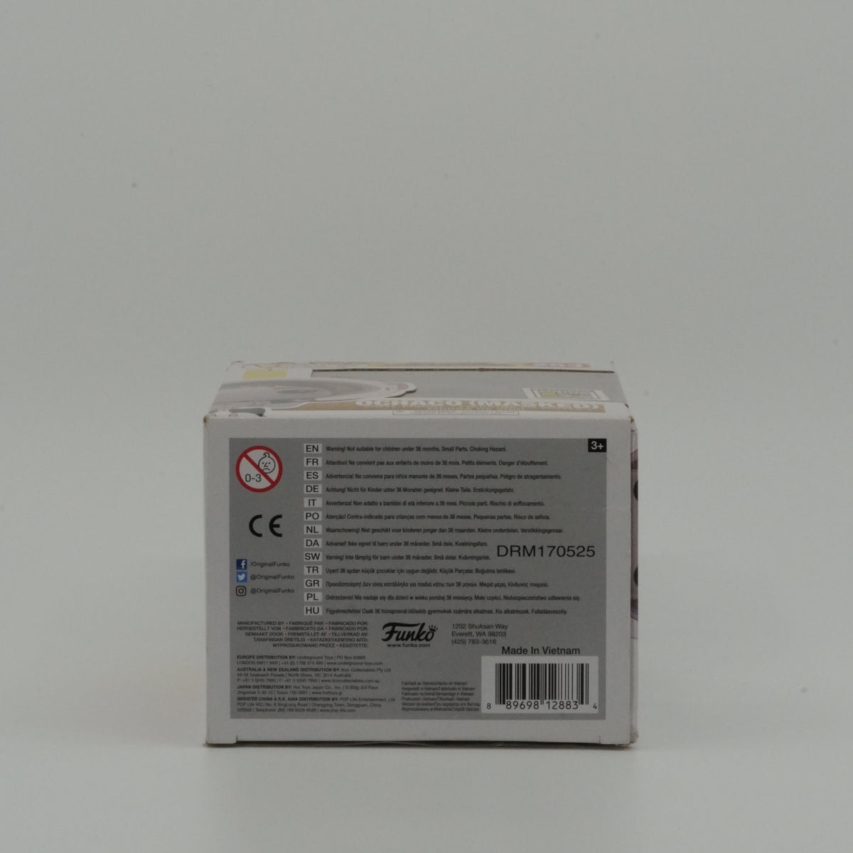 Ochaco (Masked) #253, actual item, bottom view