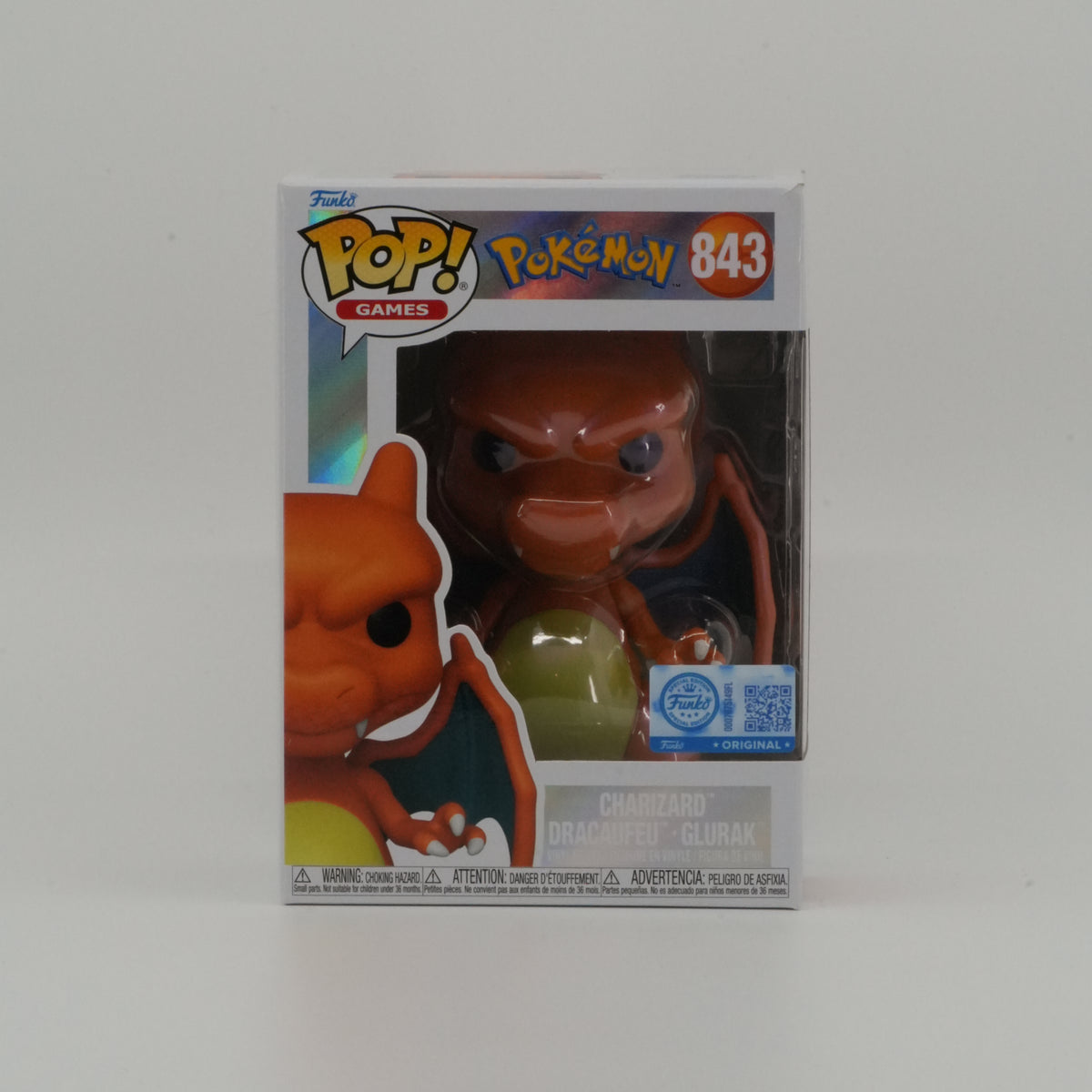 Charizard (Pearlescent) #843, representative example, front view
