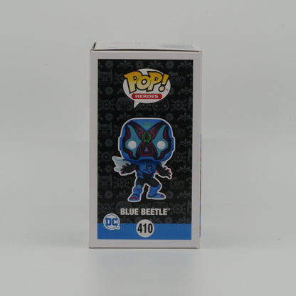 Blue Beetle #410, actual item, illustrated side view