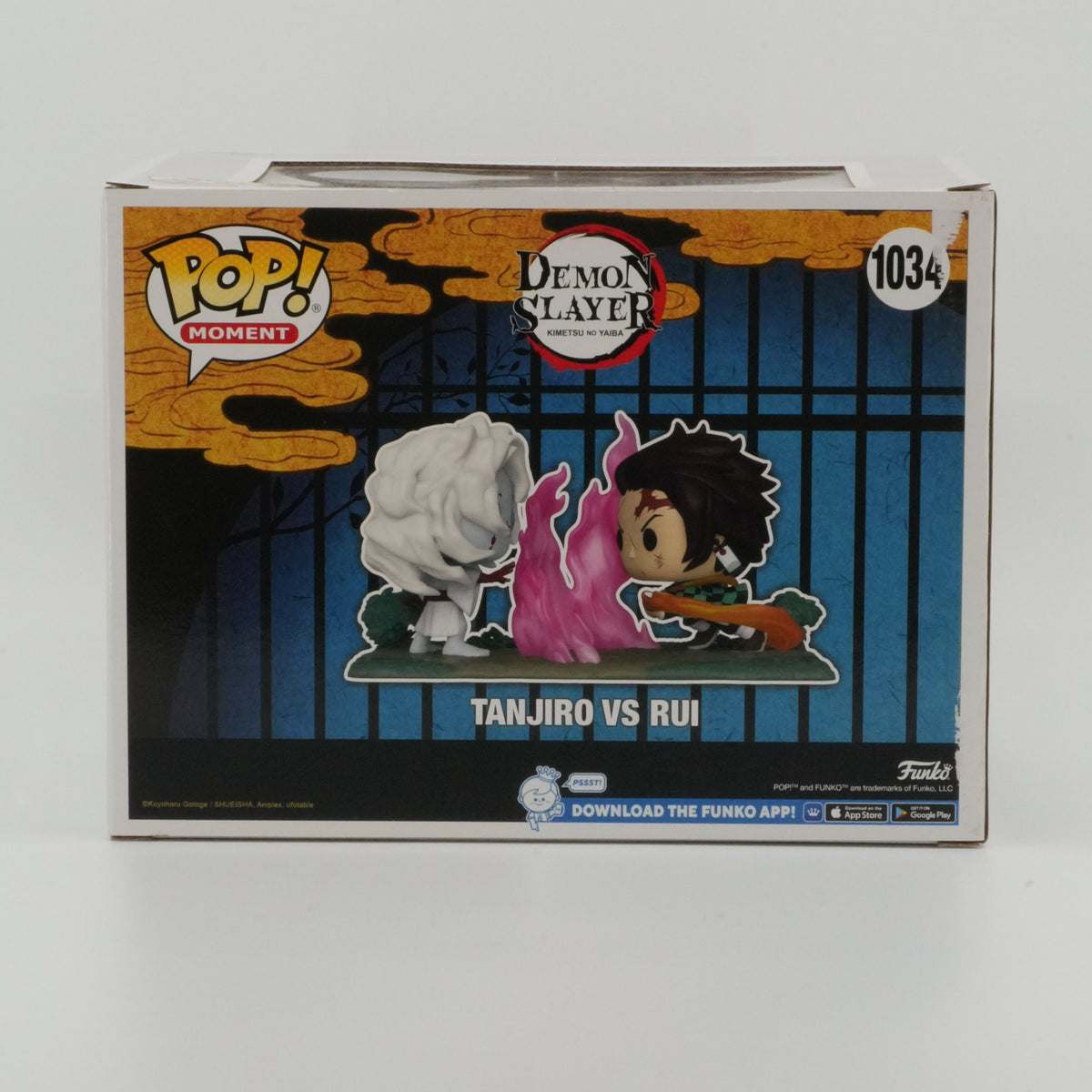 Tanjiro vs Rui #1034, actual item, back view